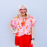 Oddi Pink Multi Top