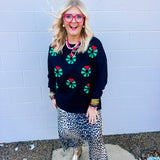 Oddi Christmas Wreath LeeLee Pullover