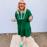 Oddi French Terry Forest Green Dress