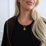 PAPERCLIP CROSS NECKLACE ￼