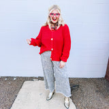 Oddi Cardigan in Red