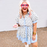 Entro Morning Glory Blue Dress