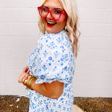 Entro Blue Widflowers Dress