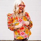 Oddi Sage Multi Blouse