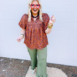 Fall Chinoiserie Top
