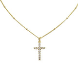 Lauren Kenzie Dainty Diamond Cross Necklace