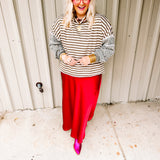 Leopard + Stripes Top