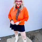 HYFVE Orange Red Turtleneck Sweater