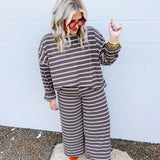 Stripe It Up Pants - Brown Hues