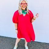 Mixed Signals Dress - Red