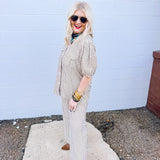 Oddi Brown Striped Pants