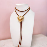 Gold Heart Bolo