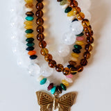 HD: Multi Beaded Butterfly Necklace