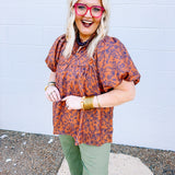 Fall Chinoiserie Top