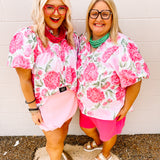 Haptics Sunday Morning Floral Top