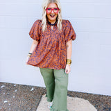 Fall Chinoiserie Top