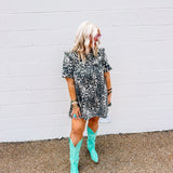 Mable Leopard Collared Dress