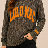 LULU MAC x MOSSY OAK Bottomland Camo Orange Longsleeve
