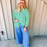 Polkadot Denim Pants