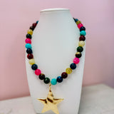 Star Multicolor Bubble Necklace