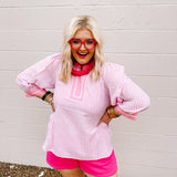 Oddi Pink Passions Striped Top