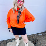 HYFVE Orange Red Turtleneck Sweater