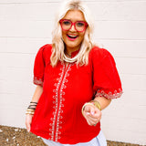 Oddi Red Temtations Top