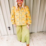 Sedona Floral Mustard Top