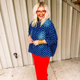Dolly Polka Dot Oversized Top