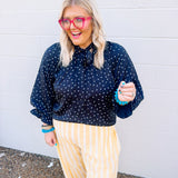 Satin Fall Dottie Top