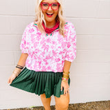 Haptics Pink Chinoiserie Printed Top