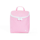 TRVL Take Away Insulated Lunch Back: Gingham Pink