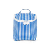 TRVL Take Away Insulated Lunch Back: Gingham Royal