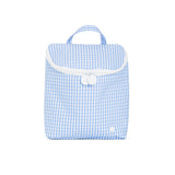 TRVL Take Away Insulated Lunch Back: Gingham Sky