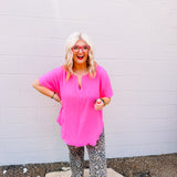 Zenana Airflow Top in Fuchsia