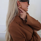 SMALL OVAL HOOPS