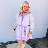 Entro Miss Lavender Stripe Dress