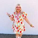 Entro Tulip Fields Red Dress