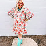 October Blooms Floral Dress