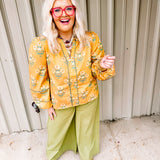 Sedona Floral Mustard Top