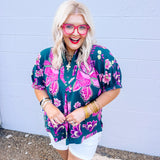 Pine & Petals Top (S-2X)