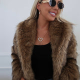 LARGE DIAMOND HEART NECKLACE ￼