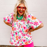 Haptics Tea Room Floral Top