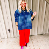 Dolly Polka Dot Oversized Top