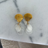 PEARL SEASHELL EARRINGS