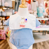 Boys Spring Picnic Gingham Bubble