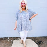 Oddi Sharkbite Hem Top in Charcoal