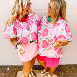 Haptics Sunday Morning Floral Top
