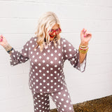 Stylive Dottie Pant (Brown/Cream)