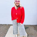 Oddi Cardigan in Red